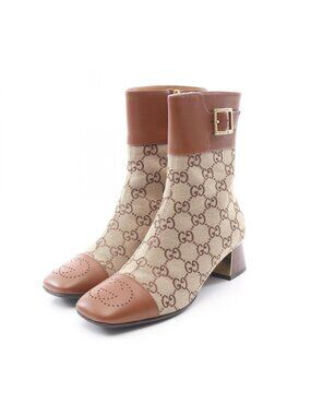 Gucci Boots GG Canvas Ankle